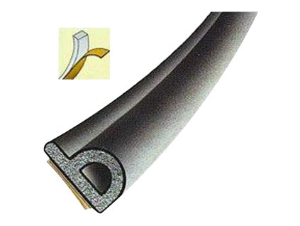 Těsnění profil P | hnědé, 1bal/100 m, rozměr 9x5,5 mm