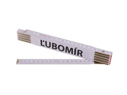 Metr skládací 2m ĹUBOMÍR (PROFI,bílý,dřevo)