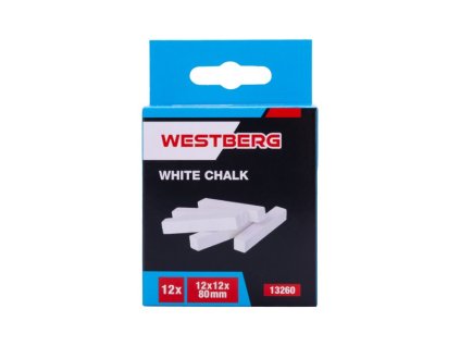 Křída bílá WESTBERG 12x12x80mm, sada 12ks