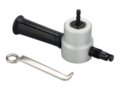 Nástavec na stříhání plechu na vrtačku dvoustranný