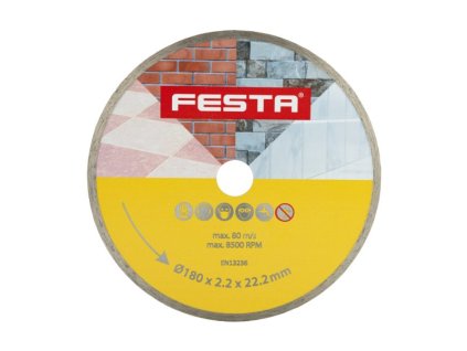 Kotouč diamantový FESTA plný 180x2.4x22.2mm