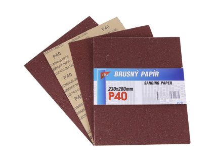 Papír brusný 230x280mm P40 10ks