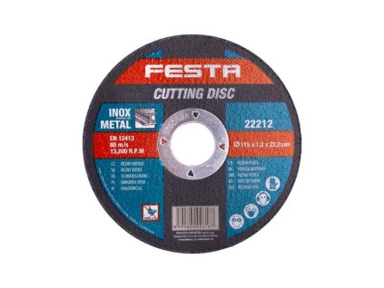 Kotouč řezný FESTA na kov 115x1.2x22.2mm