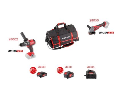 Sada AKU "BRUSHLESS" 2+3 (28002+28030+28080+28081+28086+bag)!OBJ!