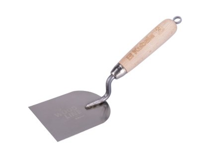 Lžíce štukatérská KUBALA nerez 80mm, dřevěná rukojeť 0903