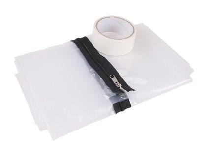 Folie do dveří se zipem 1.2x2.2m, maskovací páska WESTBERG