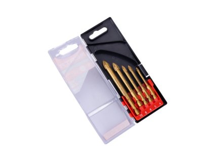 Sada vrtáků na sklo a keramiku 5ks, FESTA