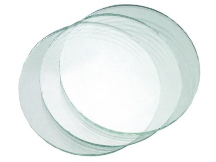 Sklo do svářečských brýlí, čiré, průměr 50 mm (Velikost S)