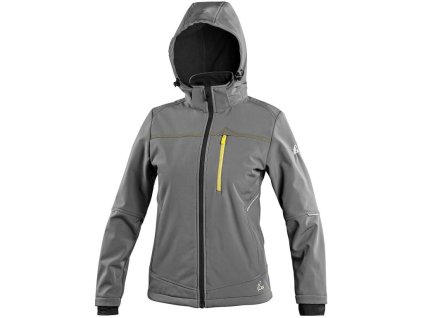 Bunda CXS STRETCH, dámská, softshell, šedá (Velikost XS)