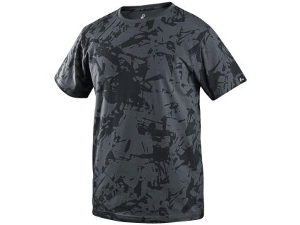 Tričko CXS MERLIN, krátký rukáv, tmavě šedé (Velikost S)