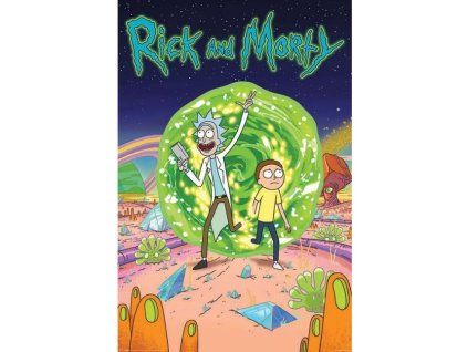 plakat rick and morty portal 5fe6c100d5d18