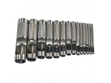 XTLINE Sada děrovačů 15 dílů | 2-22 mm, PVC obal