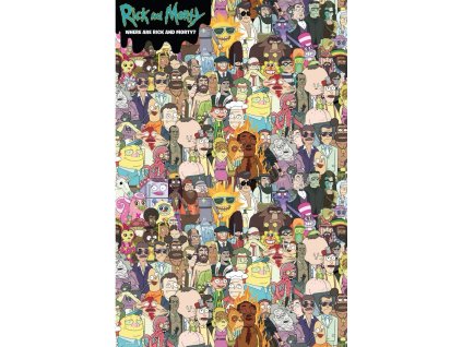 plakat rick and morty wheres rick 6436ba09d4a0b