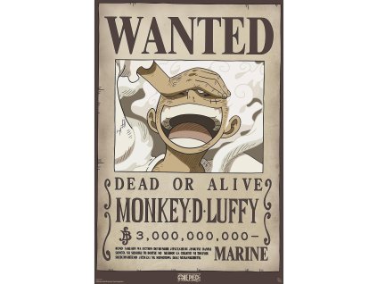 plakat one piece wanted luffy wano 6638ecea8787f