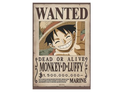 plakat one piece wanted luffy 67110d9a42749