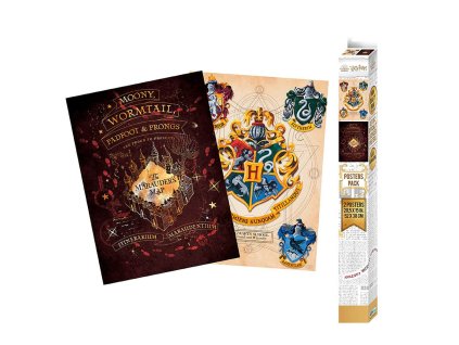 sada plakatu harry potter erb a pobertuv planek 2 ks 671114d528f70