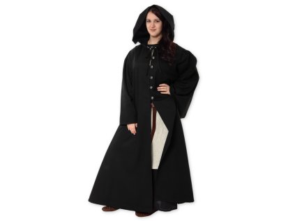 Plášť s rukávy - černý - Velikost: S/M (Velikost S/M)