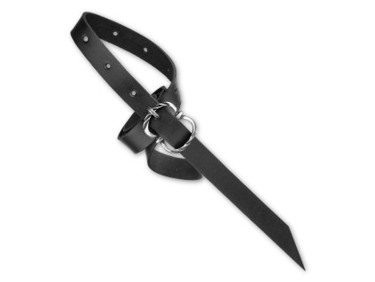 Kožený historický opasek - Barva: černá (Barva Černá)