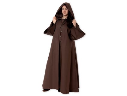 Plášť s rukávy - hnědý - Velikost: S/M (Velikost S/M)