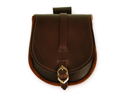 Středověká taštice přepásaná - Barva: černá (Barva Černá)