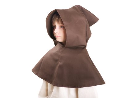 Dětská kápě - Barva: hnědá (Barva Hnědá)