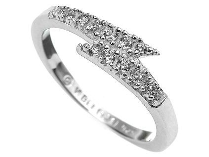 Stříbrný prsten Harry Potter - Blesk - Velikost: S (Velikost S)