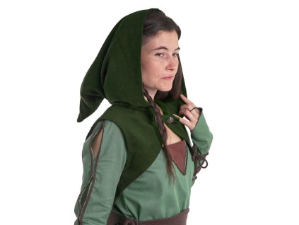 Bolerko s kápí - zelené - Velikost: L/XL (Velikost L/XL)