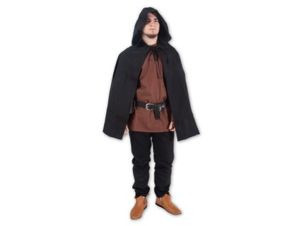 Plášť Hobit černý - Velikost: M (Velikost M)