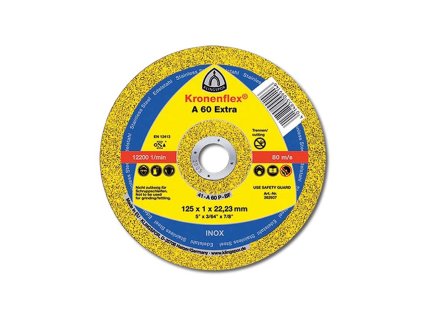 KLINGSPOR Kotouč řezný na nerez/ocel A 60 Extra | 125x1x22,2 mm