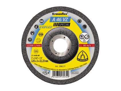 KLINGSPOR Kotouč řezný na nerez/ocel A 46 VZ | 115x2x22,2 mm