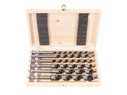 STAVTOOL Sada hadovitých vrtáků do dřeva 6 dílů | 460 mm, dřevěný box