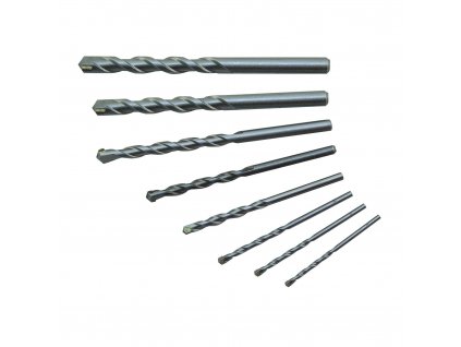 STAVTOOL Sada vidiových vrtáků, válcová stopka | 3-10 mm, 8 dílů, PVC obal