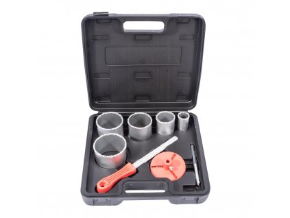 STAVTOOL Sada diamantových vykružovacích korunek 8 dílů | 33-83 mm, PVC obal