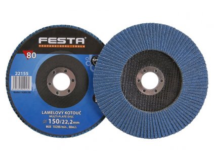 Kotouč brusný lamelový FESTA 150 P80