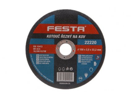 Kotouč řezný FESTA na kov 150x2.5x22.2mm