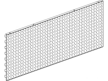 Zadní panel 200/1330mm děrovaný S !OBJ!