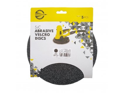 ABRASIVES Brusný výsek na suchý zip 225 mm, 1bal/5ks | zr. 100