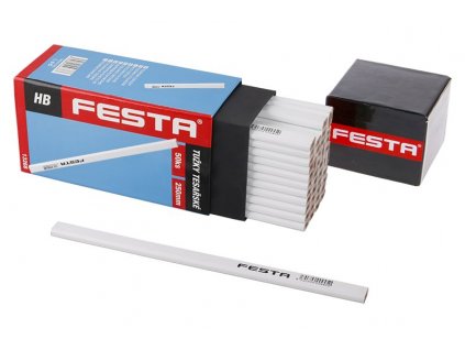 Tužka tesařská FESTA 250mm HB (bílý lak)