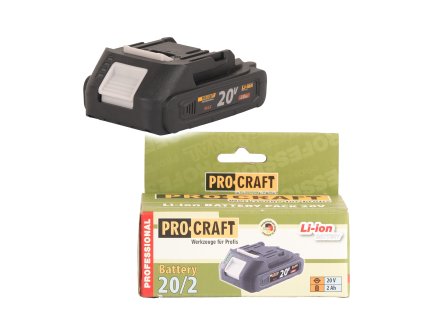 468 baterie akumulatorova 20v li ion 2000mah procraft 202a 202a