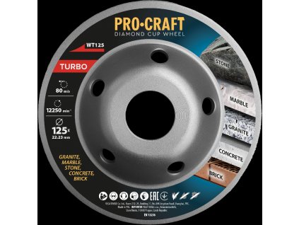 8116 diamantova brusna ciska procraft wt125 turbo wt125