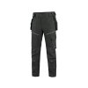 Kalhoty CXS LEONIS, pánské, černé s šedými doplňky (Velikost 46)