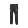 Kalhoty CXS LEONIS, pánské, černé s modro/červenými doplňky (Velikost 46)