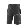 Kraťasy CXS LEONIS, pánské, černé s modro/červenými doplňky (Velikost 46)