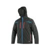 Bunda CXS NORFOLK, zimní, pánská, černá s HV modro/červenými doplňky (Velikost S)