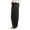 Bavlněné kalhoty široké - černé - Velikost: S (Velikost S)