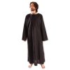 Bavlněná poustevnická róba - černá - Velikost: S (Velikost S)