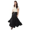 Dámská sukně s volánem - černá - Velikost: S (Velikost S)