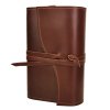 Kožený obal na knihu, hnědý - Velikost: malý (Velikost Malý)