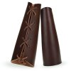 Kožený nátepník dlouhý - Barva: hnědá (Barva Hnědá)