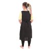 Lněná dámská zástěra Lobelie - černá - Velikost: S/M (Velikost S/M)